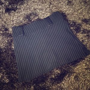 Black & White Stripped Mini Skirt